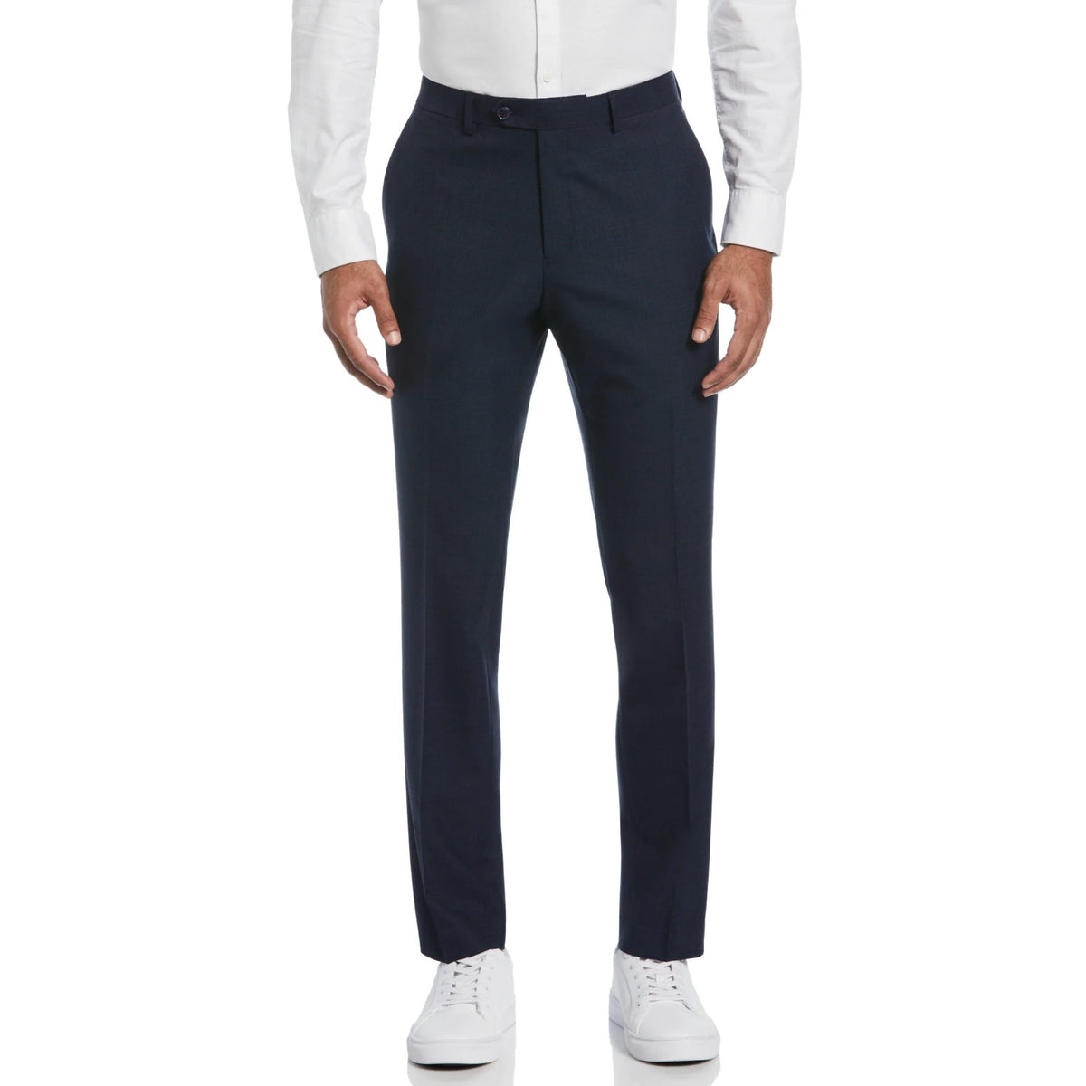 PENGUIN Men's Osman Flat Front Dress Pants 38X31 Navy Blue Wool Blend NWOT