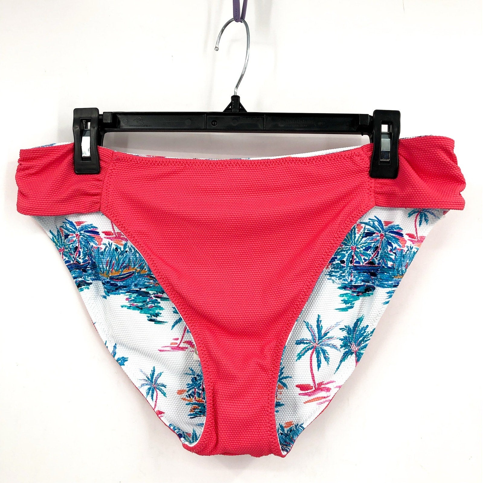 TOMMY BAHAMA Island Cays Tropical Rev Hipster Bikini Bottoms Small White NWT