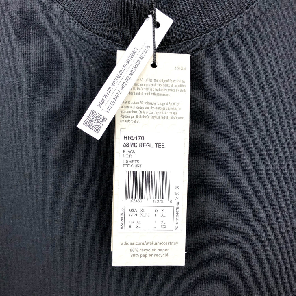 ADIDAS BY STELLA MCCARTNEY TrueCasuals Regular Sportswear Tee XL Black NWT