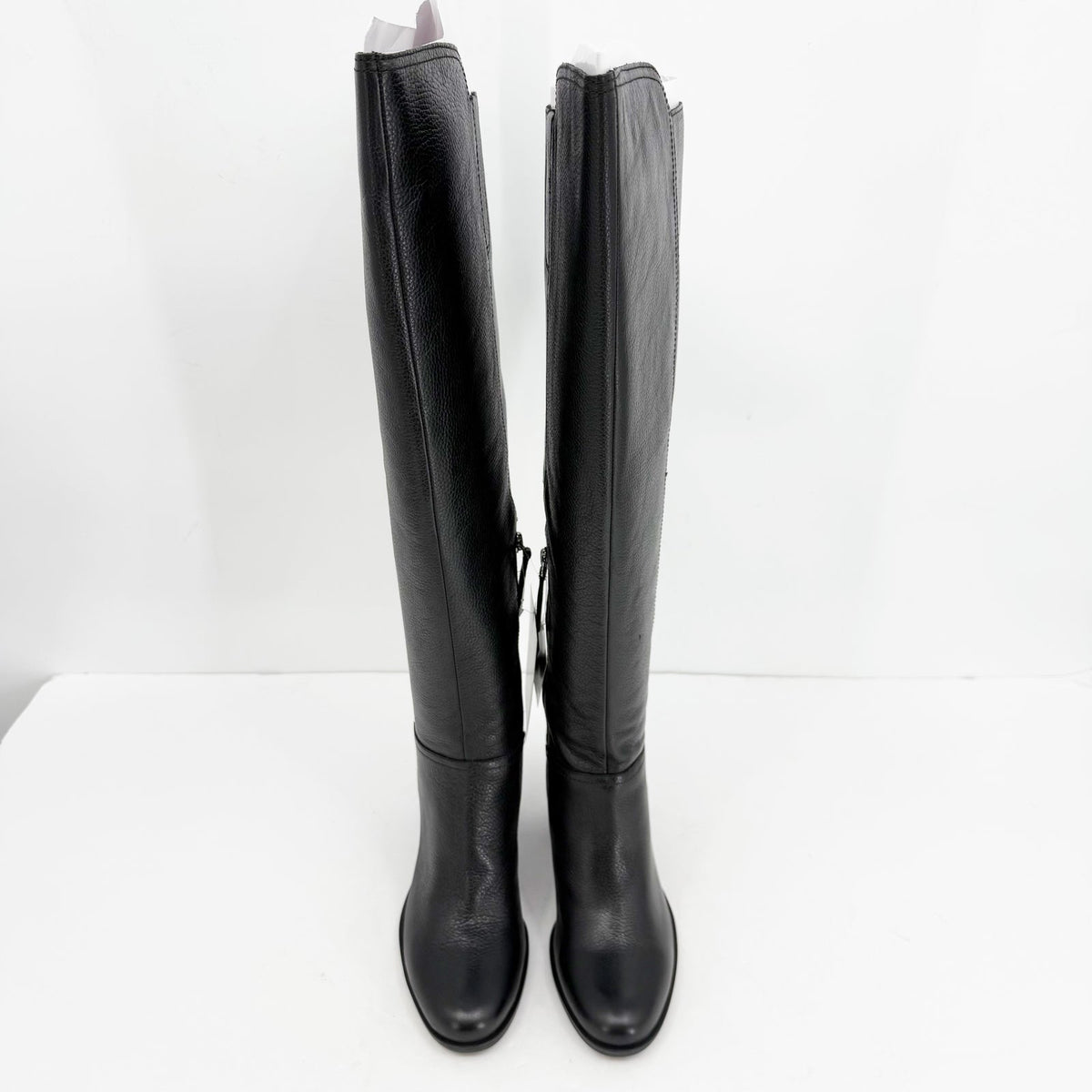 Naturalizer Womens Kyrie Knee High Boots Size 8.5 M Wide Calf Black Leather NIB