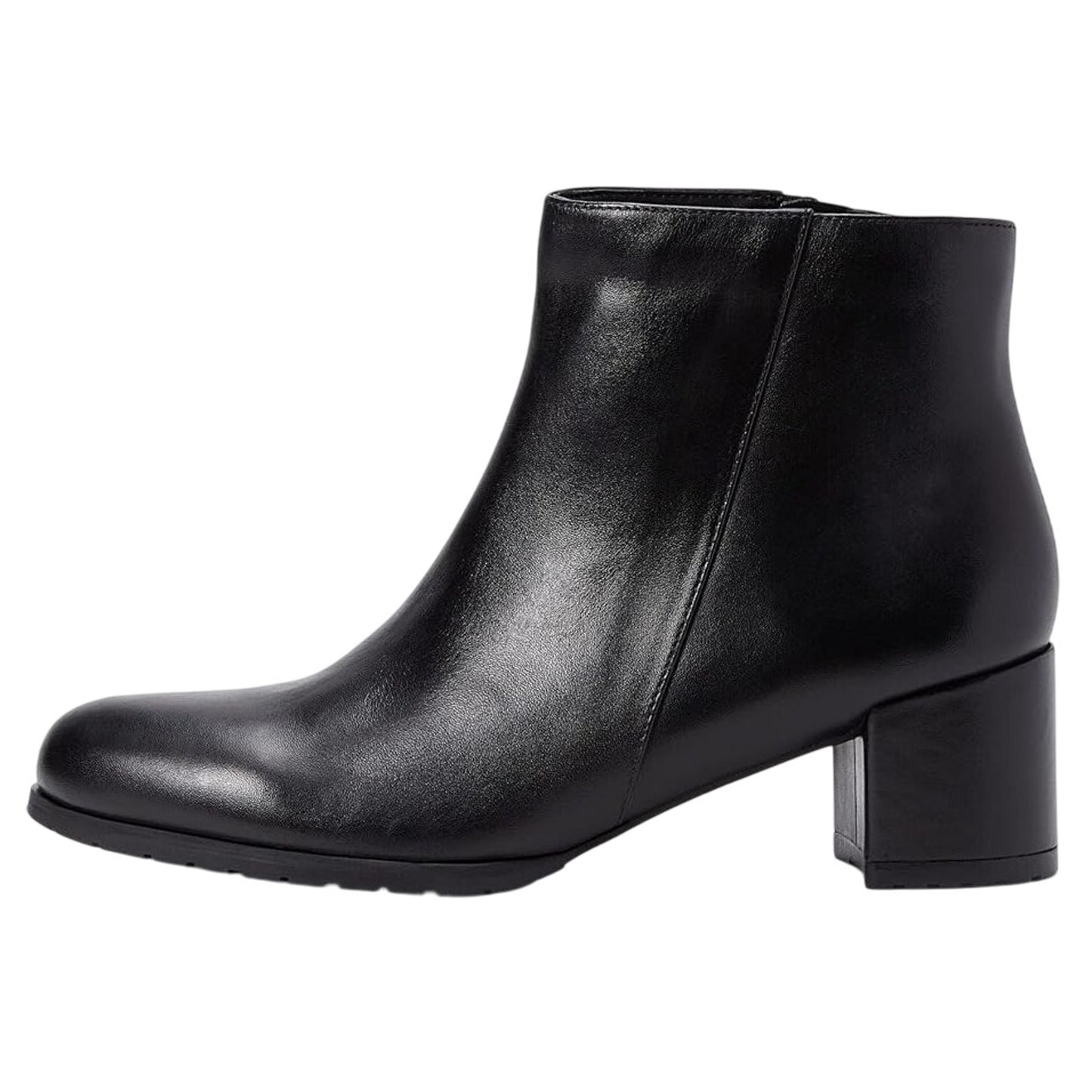 Naturalizer Womens Bay Bootie US 9 Wide EU 40 Black Leather Waterproof NWOB