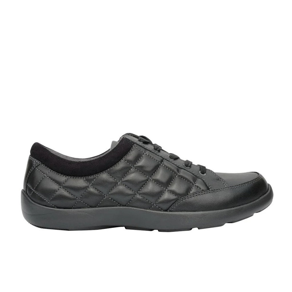 Anodyne Womens No. 75 Casual Sport Sneaker US 9.5 Wide EU 39.5 Black Leather