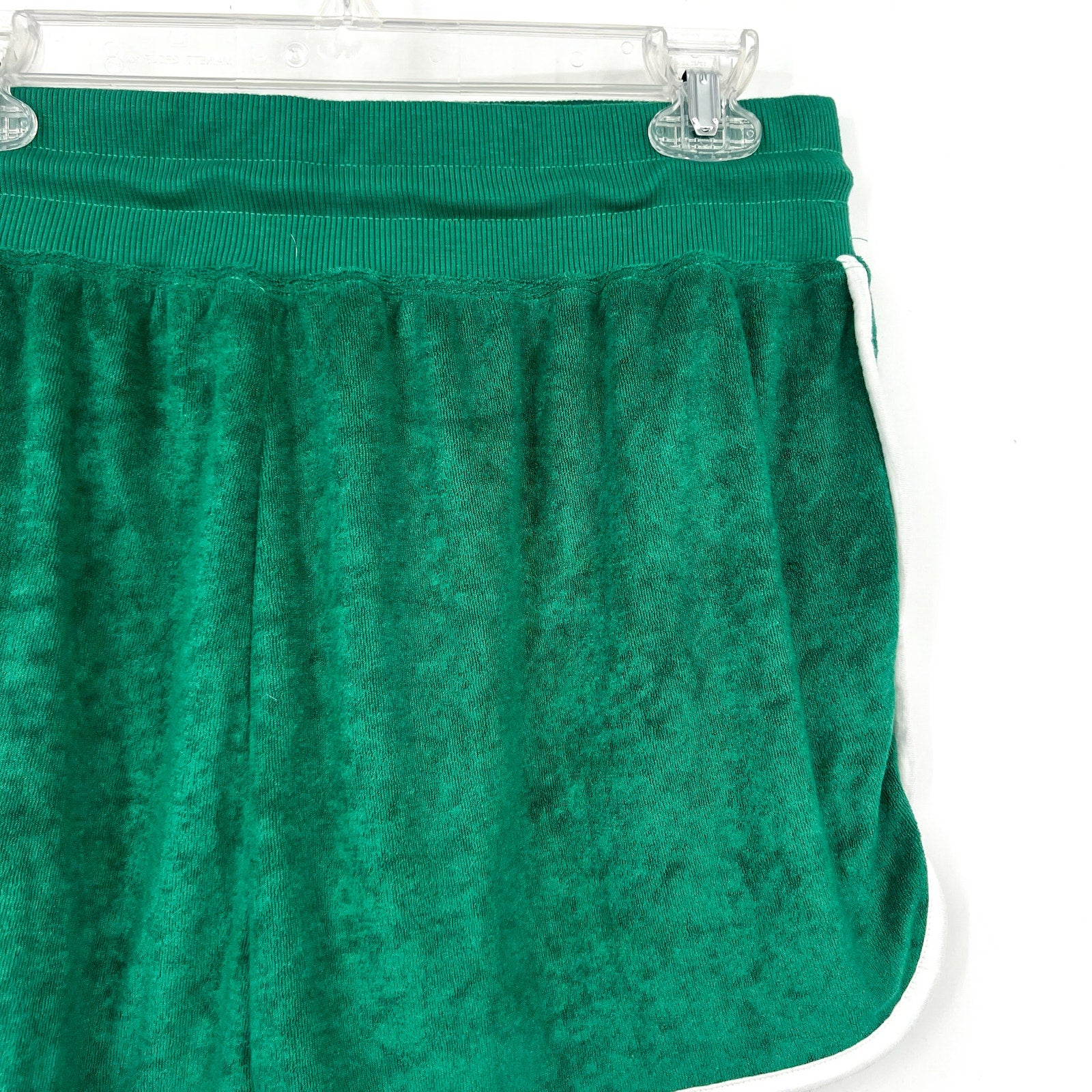BEACH RIOT Women's Rynn Velour Shorts Large Forest Park Drawstring NWT