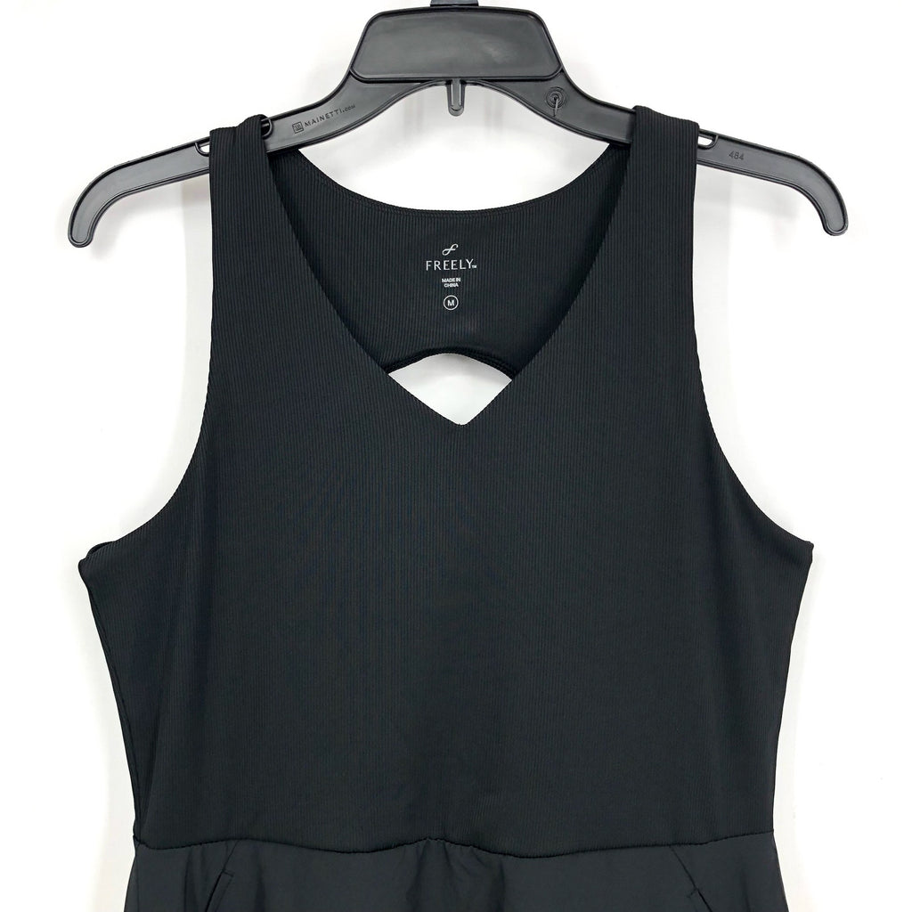 FREELY Women's Activewear Dress Medium Black Cut Out Back NWOT