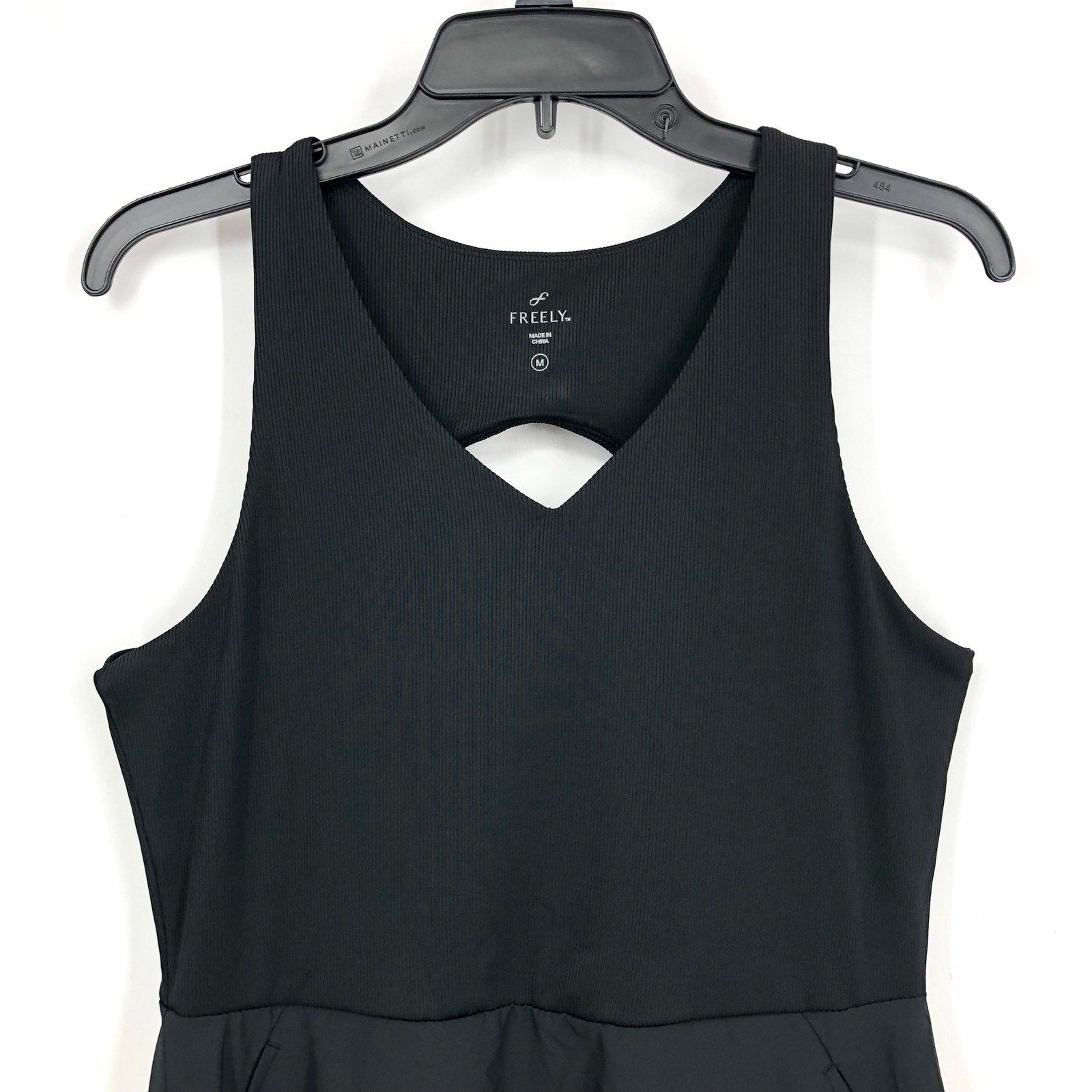 FREELY Women's Activewear Dress Medium Black Cut Out Back NWOT