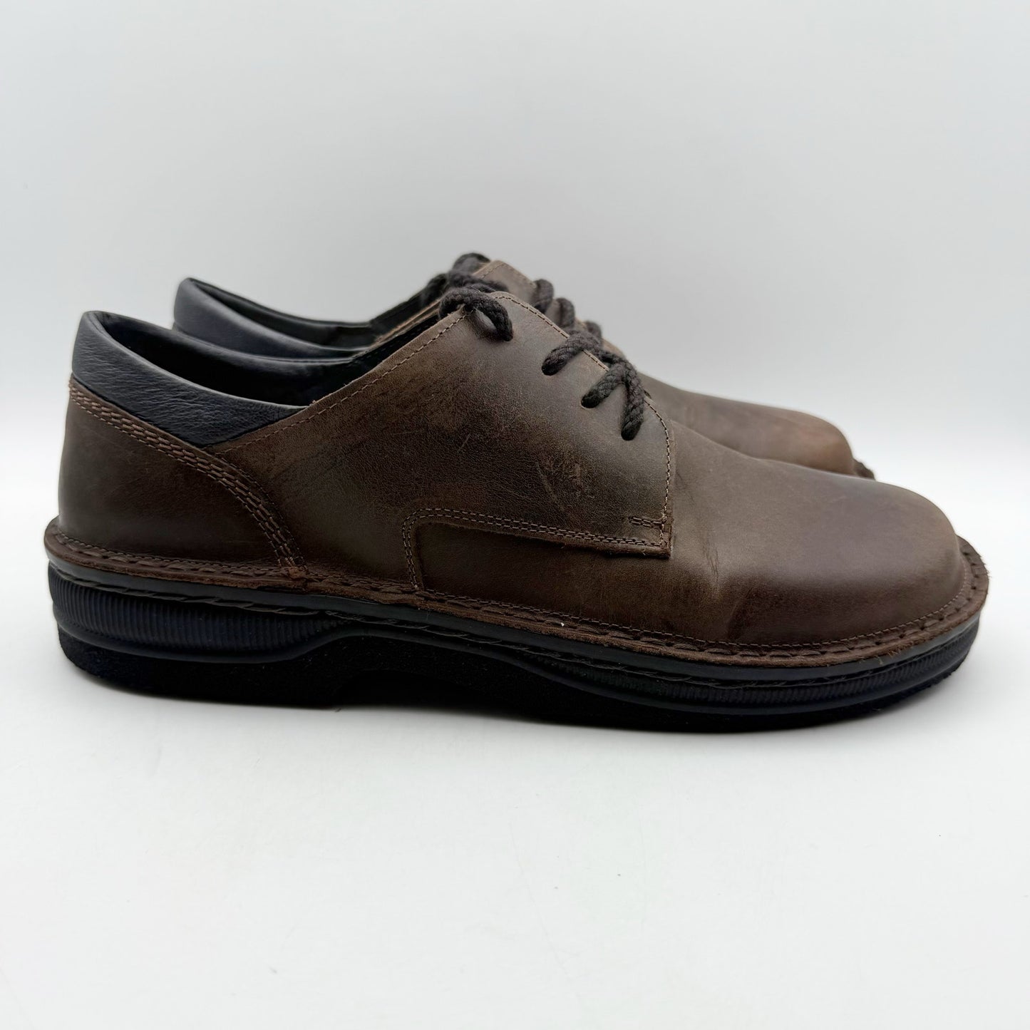 Naot Mens Denali Oxford Shoes EU 44 US 11 Brown Leather Lace Up NIB