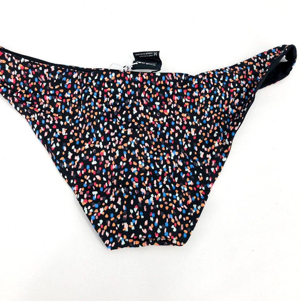 PRANA Womens Elina Reversible Swim Bottom XL US 16 Black Alotta Dots UPF 50+ NWT