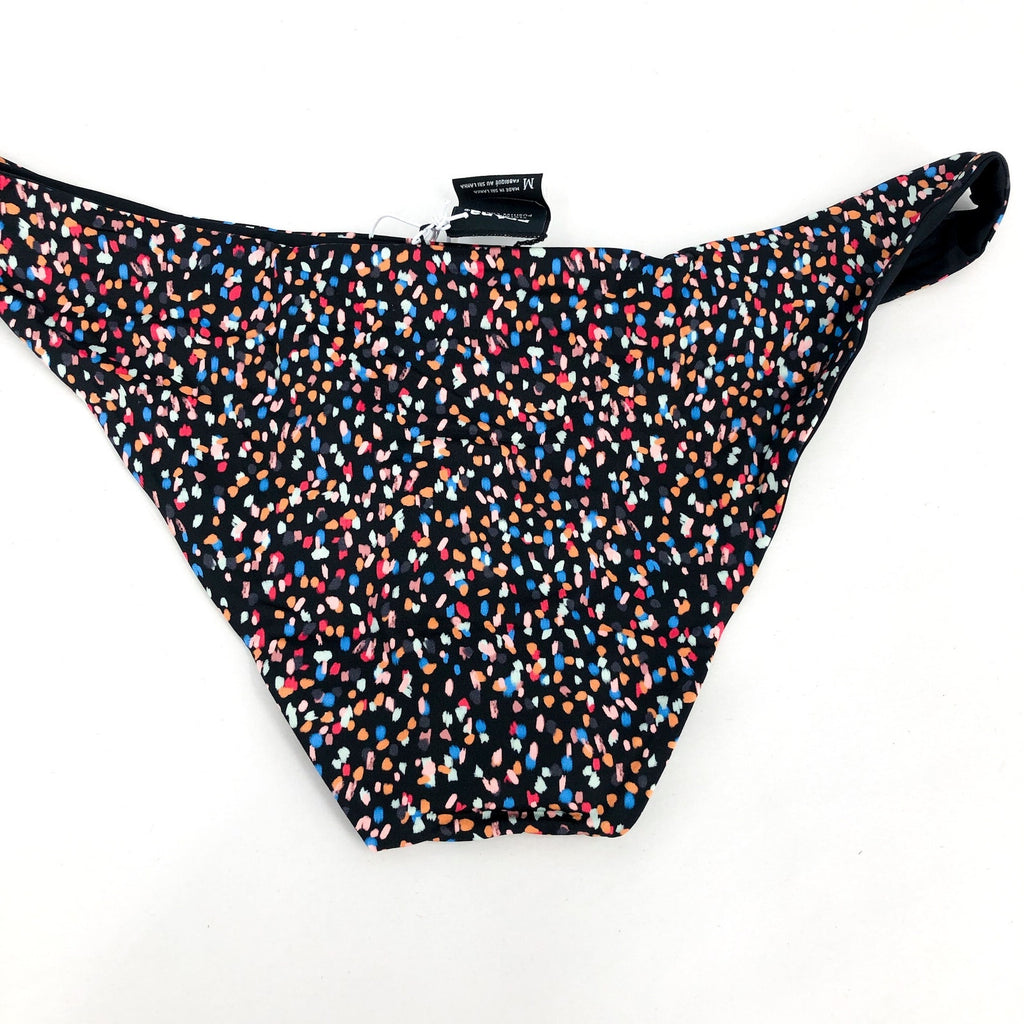 PRANA Womens Elina Reversible Swim Bottom XL US 16 Black Alotta Dots UPF 50+ NWT