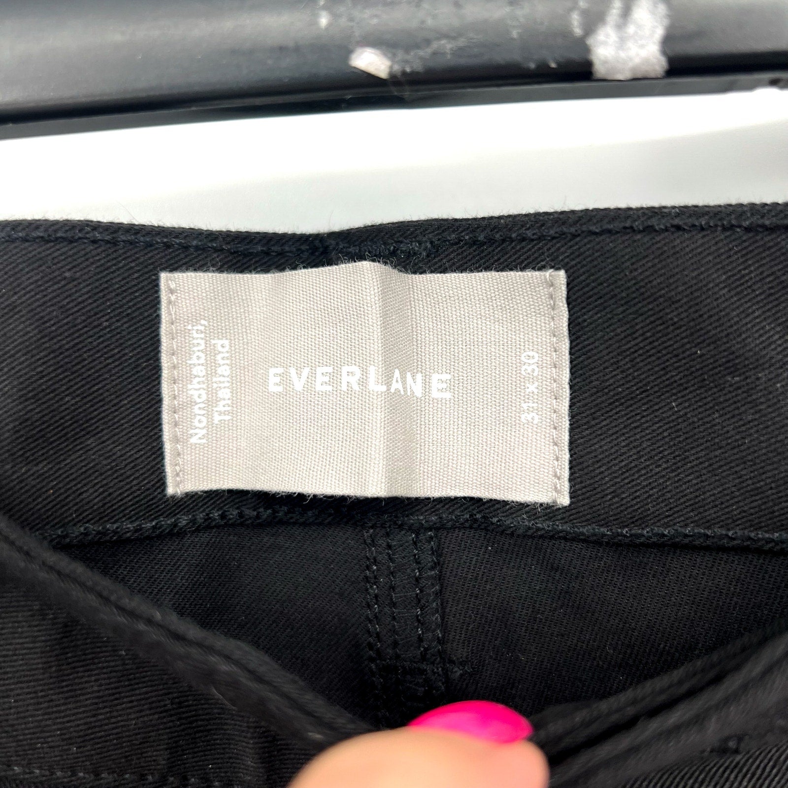 EVERLANE Men's The Performance 5-Pocket Pants 31x30 Black Chino Stretch NWT