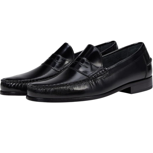 Florsheim Mens Berkley Penny Loafers US 14 D EU 47 Black Leather NIB