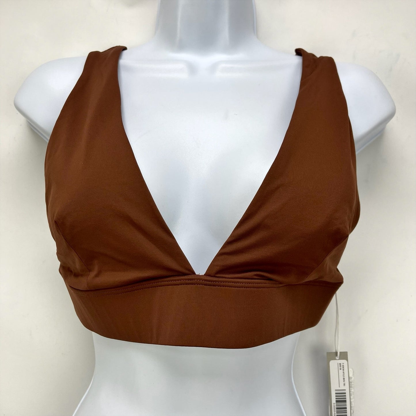 Everlane Womens The Triangle Bikini Top XL Swimwear Brown NWT