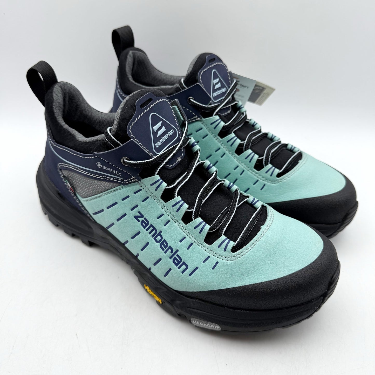 Zamberlan Womens Circe Low GTX Trail Sneakers US 8 Blue Black Waterproof NIB