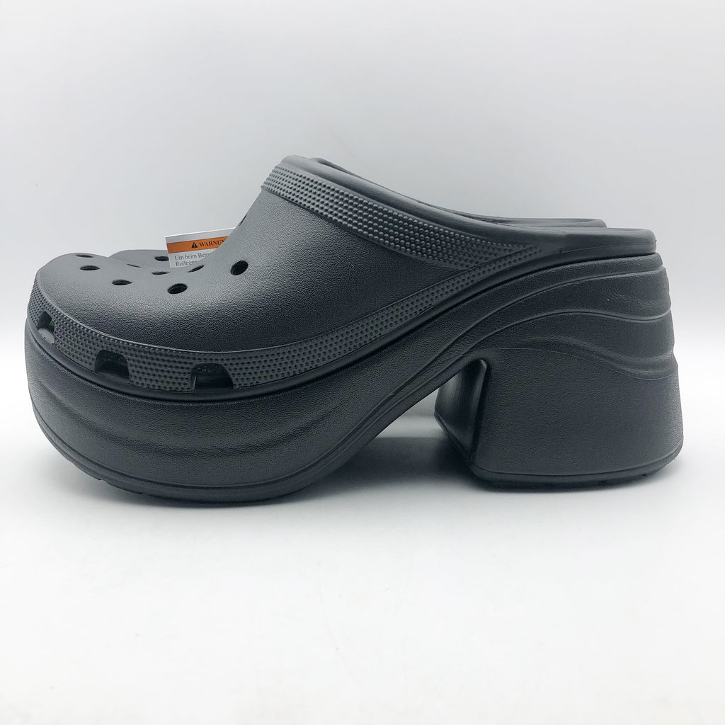 Crocs Womens Siren Crush Clogs Size 12 Black Platform Heels NWT