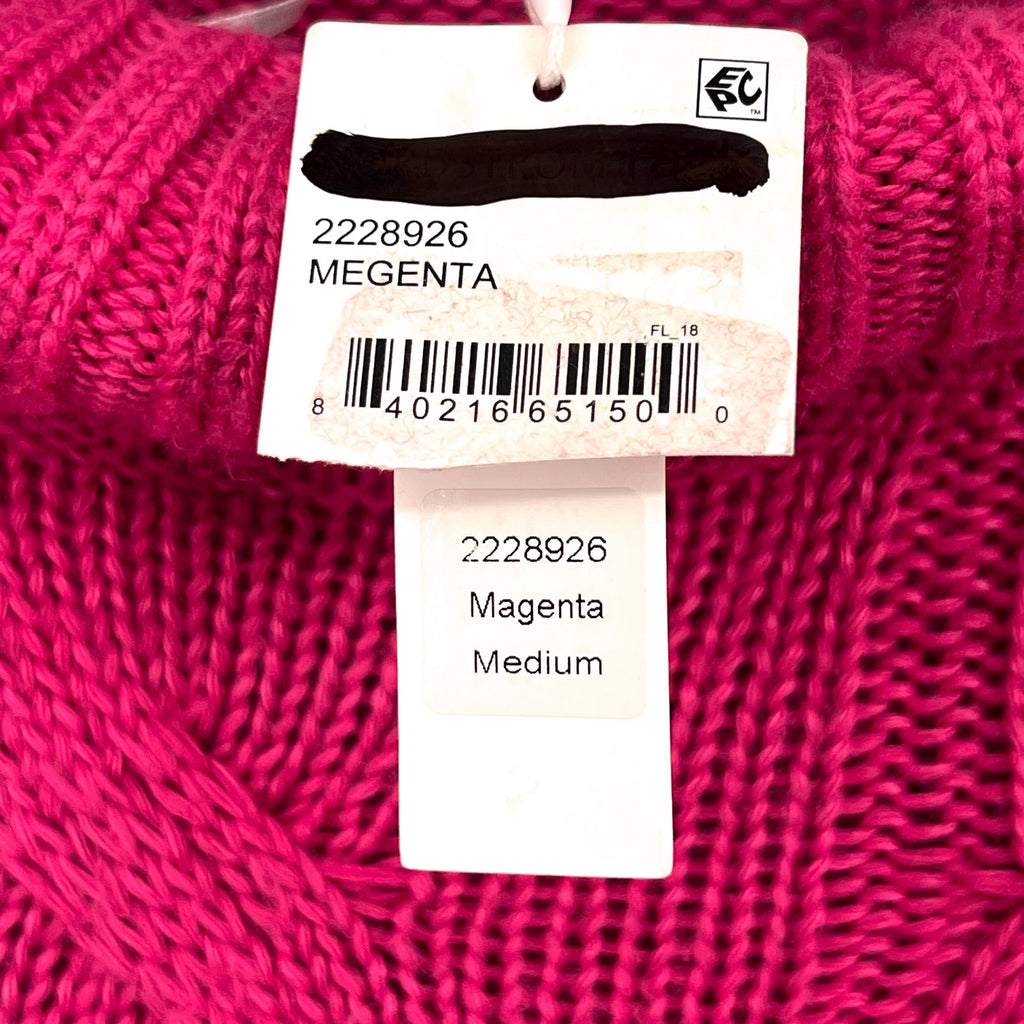STITCHDROP Women's Turtleneck Sweater Mini Dress Medium Pink Magenta NWT