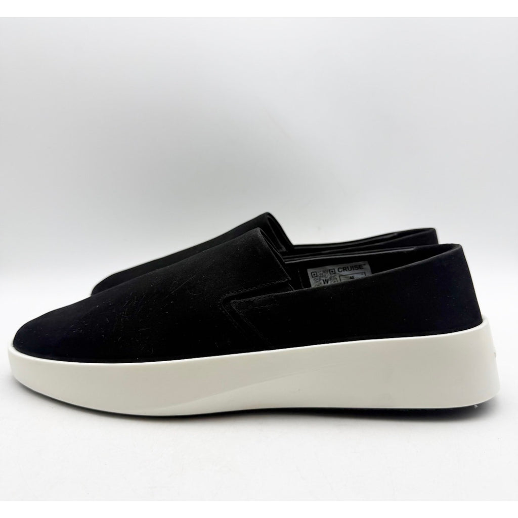 Wolf & Shepherd Cruise Slip On Shoes Mens 7.5 Womens 9 Black Leather Suede NWOB