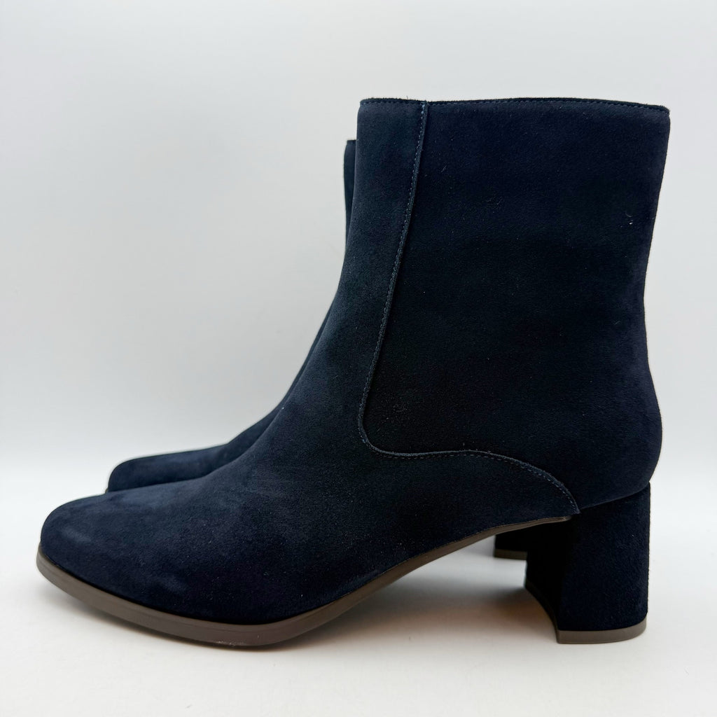 Blondo Womens Hylia Ankle Boots Size 8 M Navy Blue Suede Waterproof NIB