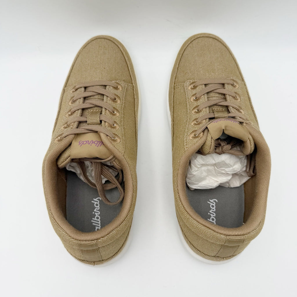 AllBirds Womens Canvas Pacer Sneakers US 6 EU 36 Beige Brown NIB