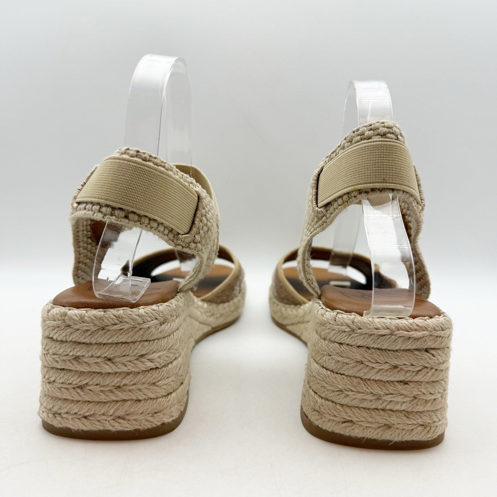Zodiac Womens Noreen Wedge Sandals US 8.5 EU 39 Tan NWOB