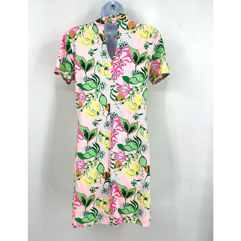 LILLY PULITZER Halle Short Sleeve Dress Medium Via Amore Spritzer Tropical NWOT