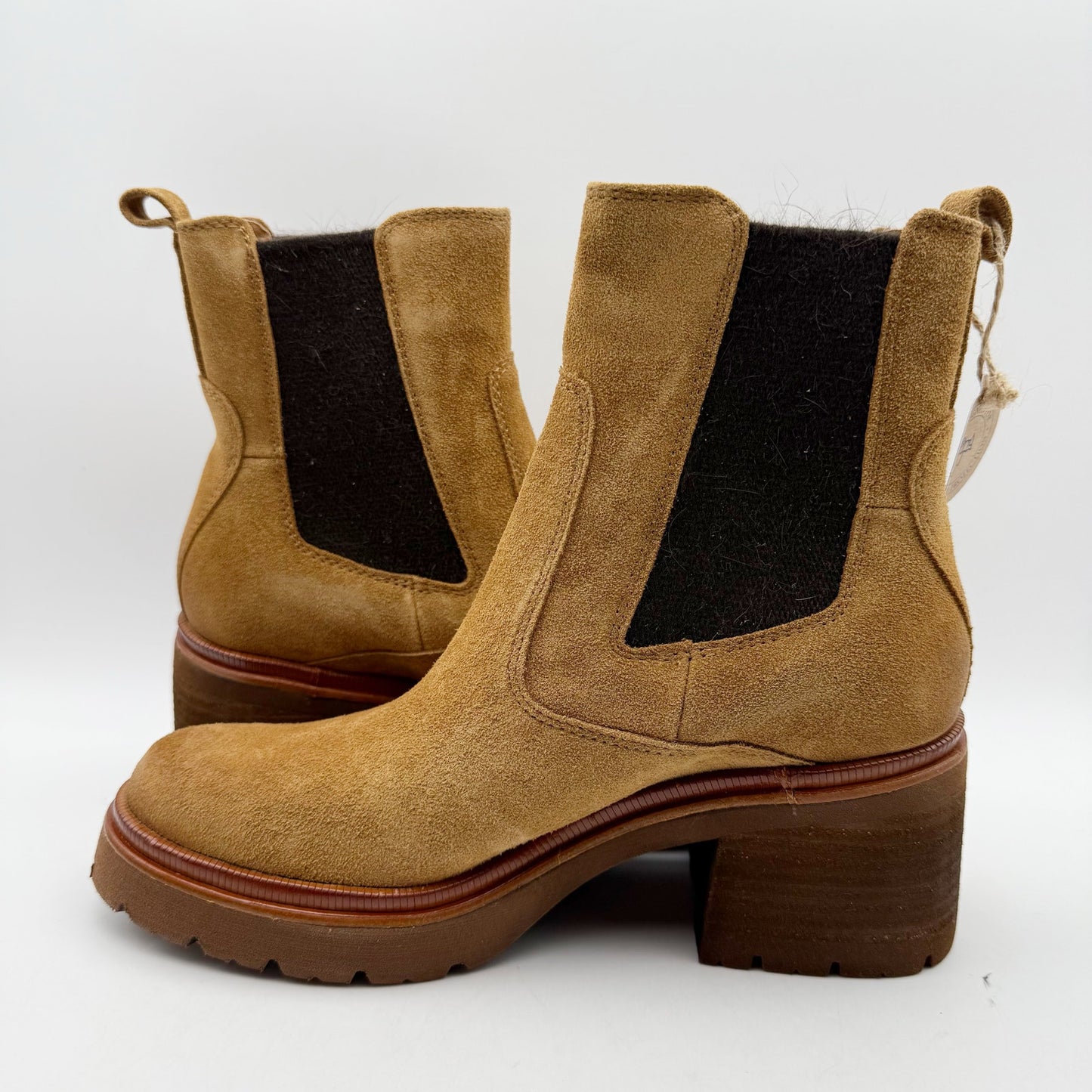 Sofft Womens Jordie Chelsea Boots US 7 M Brown Waterproof Leather Pull On NIB