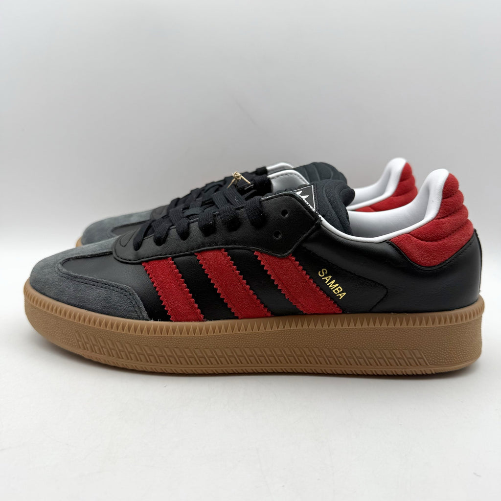 Adidas Samba XLG Sneakers MENS 8.5 WOMENS 9.5 Black Red Suede Athletic NIB