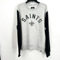 47 BRAND Mens New Orleans Saints Fells Boulevard Crew Sweater Large Grey NWOT