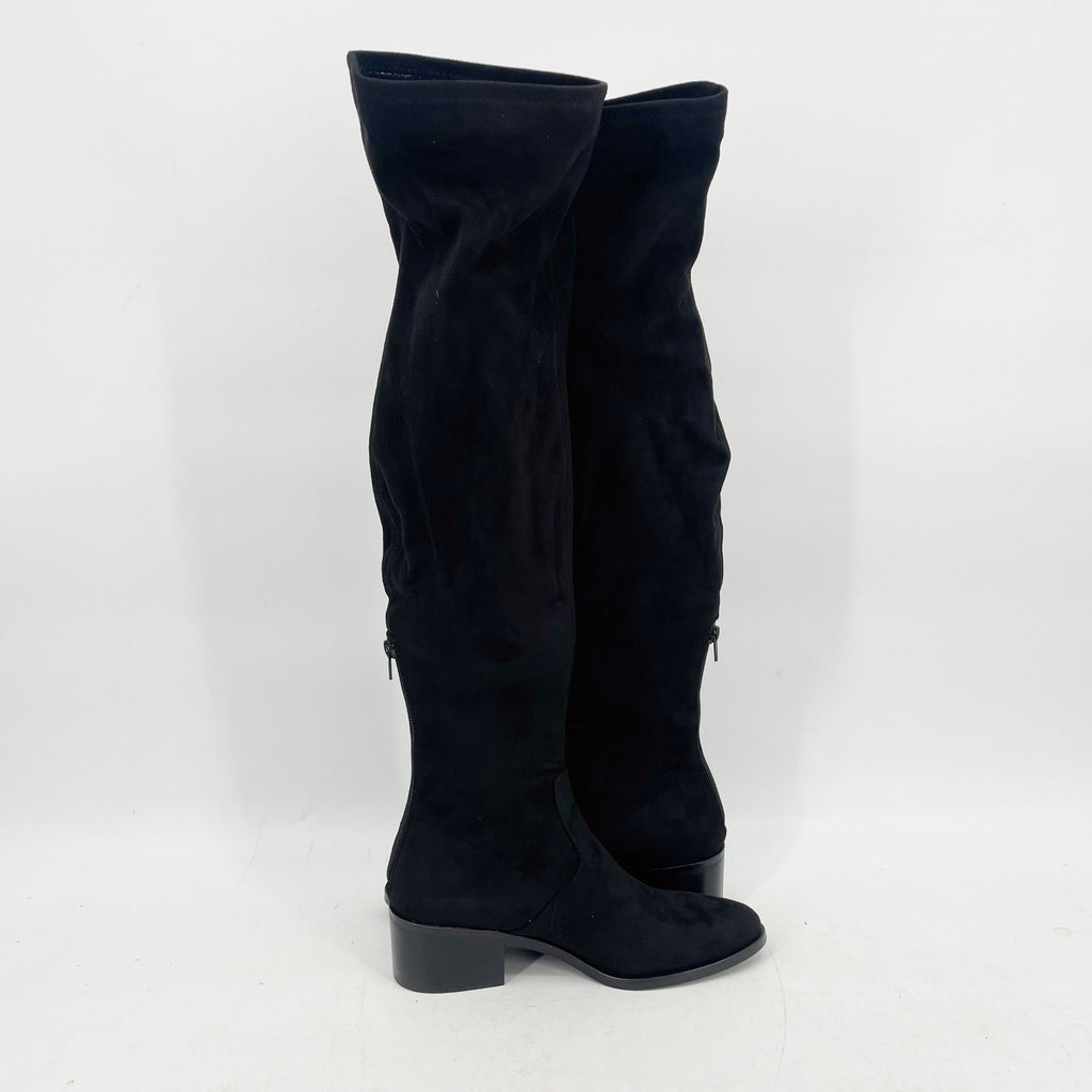 Steve Madden Women's Georgette Over the Knee Boots Size 8 Black Pull On NIB
