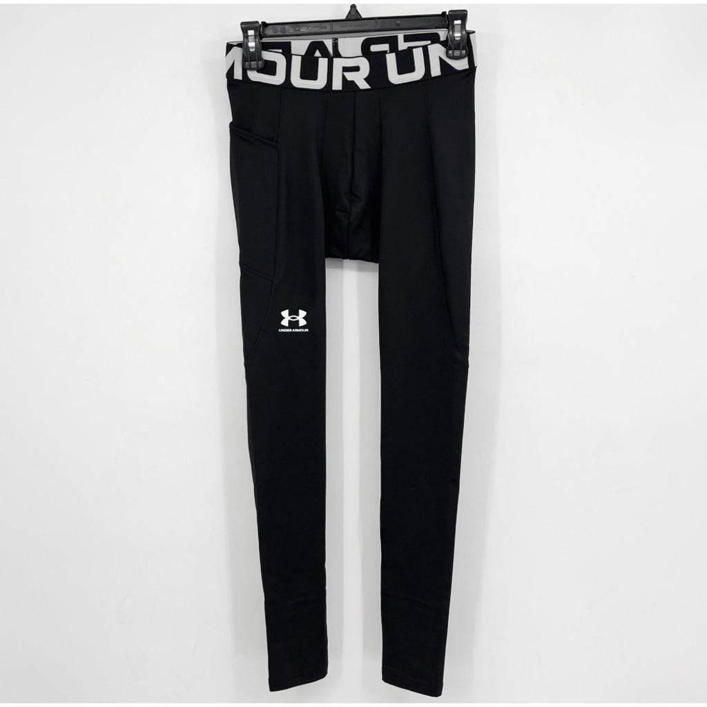 UNDER ARMOUR Men's CG Armour Leggings Medium Black Base Layer Pants NWT
