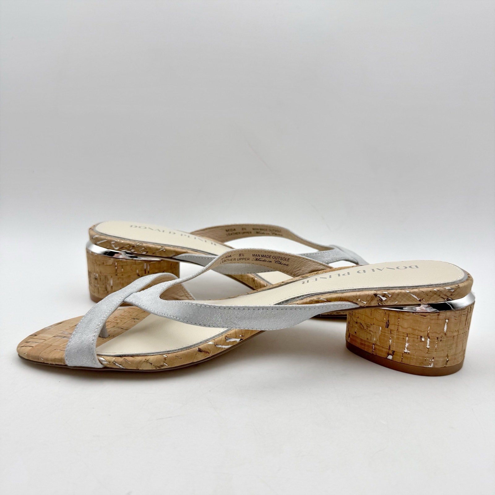 Donald Pliner Womens Mida Slide Sandals US 8.5 M Leather NWOB