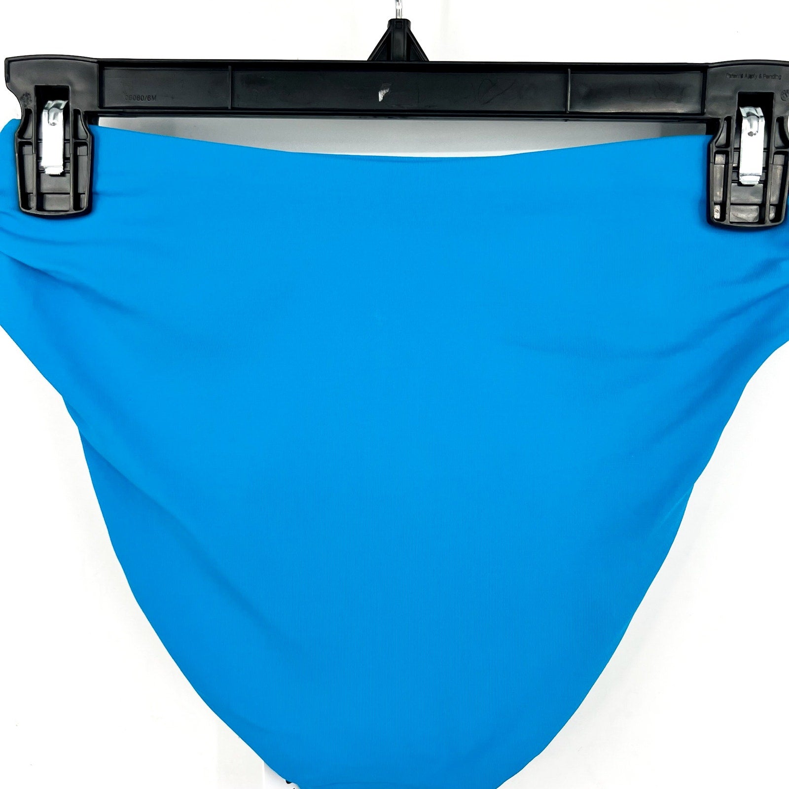 ROBIN PICCONE Aubrey Bikini Bottoms XS Cyan Blue High Waist Ruched NWT