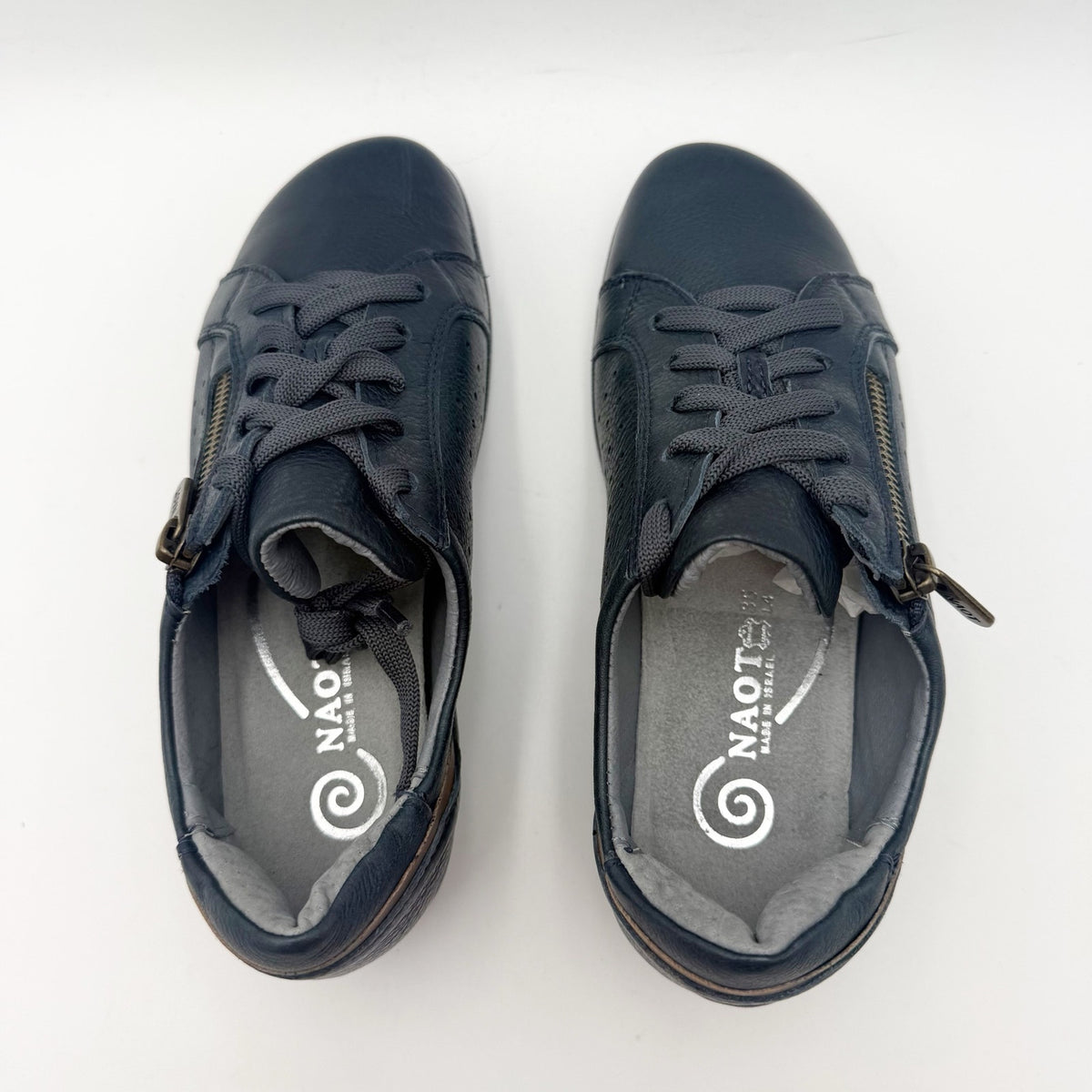 Naot Womens Moko Oxford Sneakers EU 35 US 4 M Navy Blue Nubuck Leather NWOB