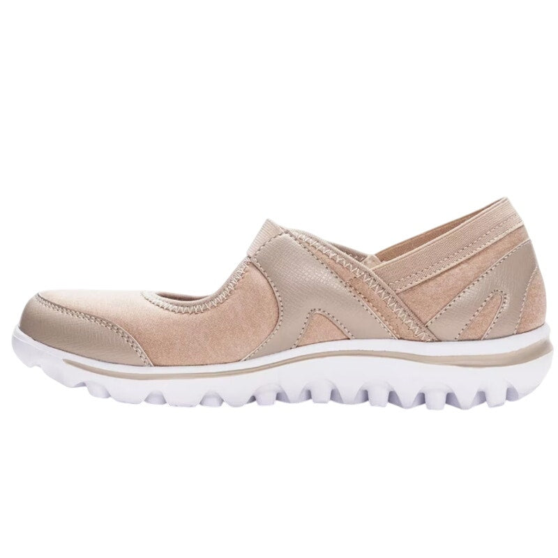 Propet Womens Onalee Mary Jane Shoes US 7 Narrow Beige Casual Flats Diabetic NIB