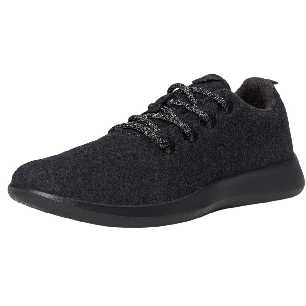 AllBirds Mens Wool Runner Sneakers US 8 EU 40.5 Black Athletic NIB