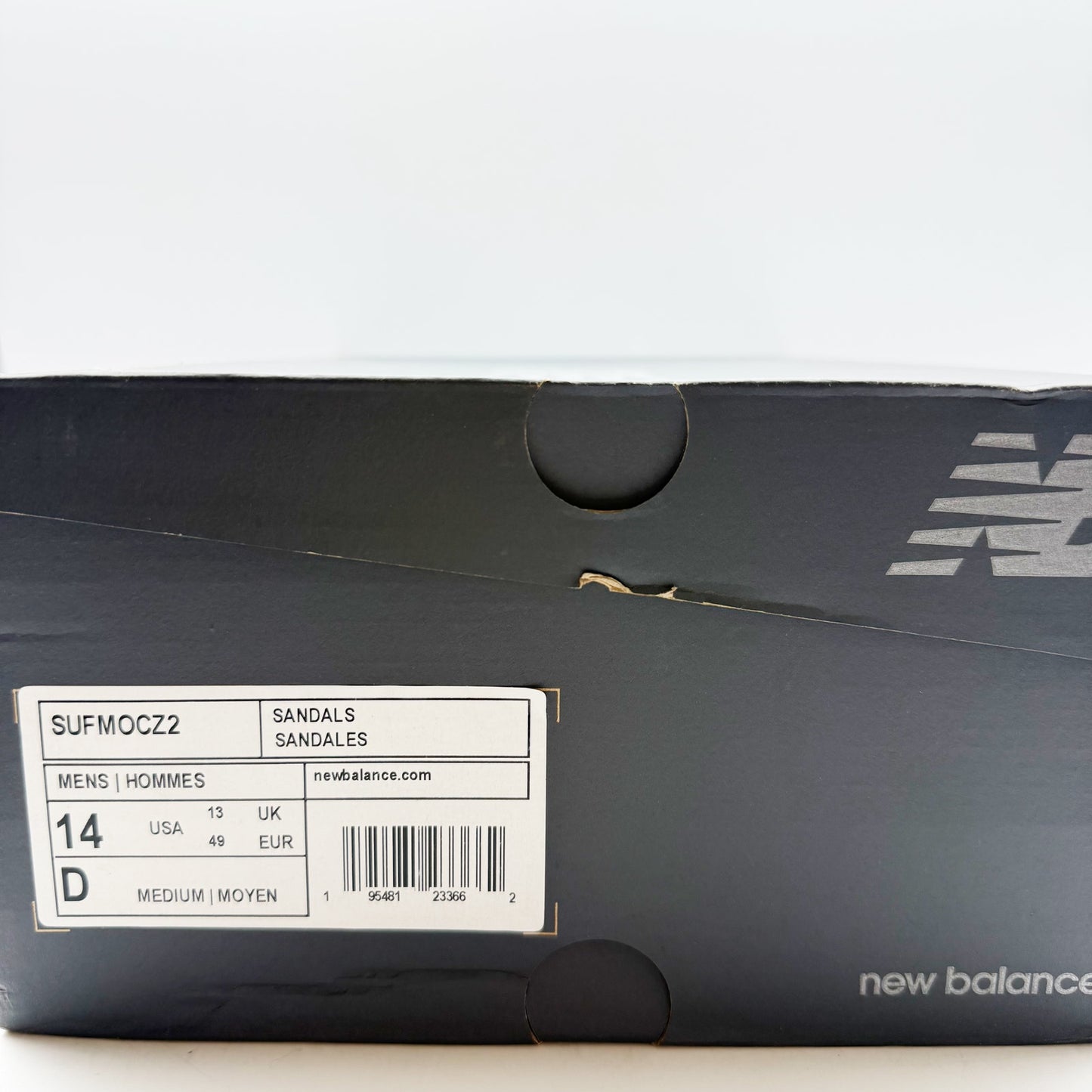 New Balance Mens MOCV2 Active Slip On Shoe US 14 Black Zebra Water Resistant NIB