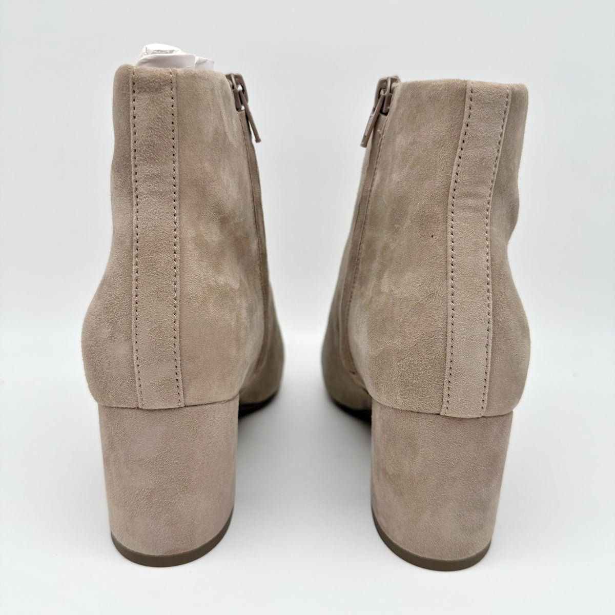 Vionic Womens Sibley Ankle Booties Size 9 M EU 40 Beige Suede Boots NIB