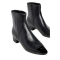 Veronica Beard Womens Cecile Ankle Booties Size 5 M Black Leather Cap Toe NIB