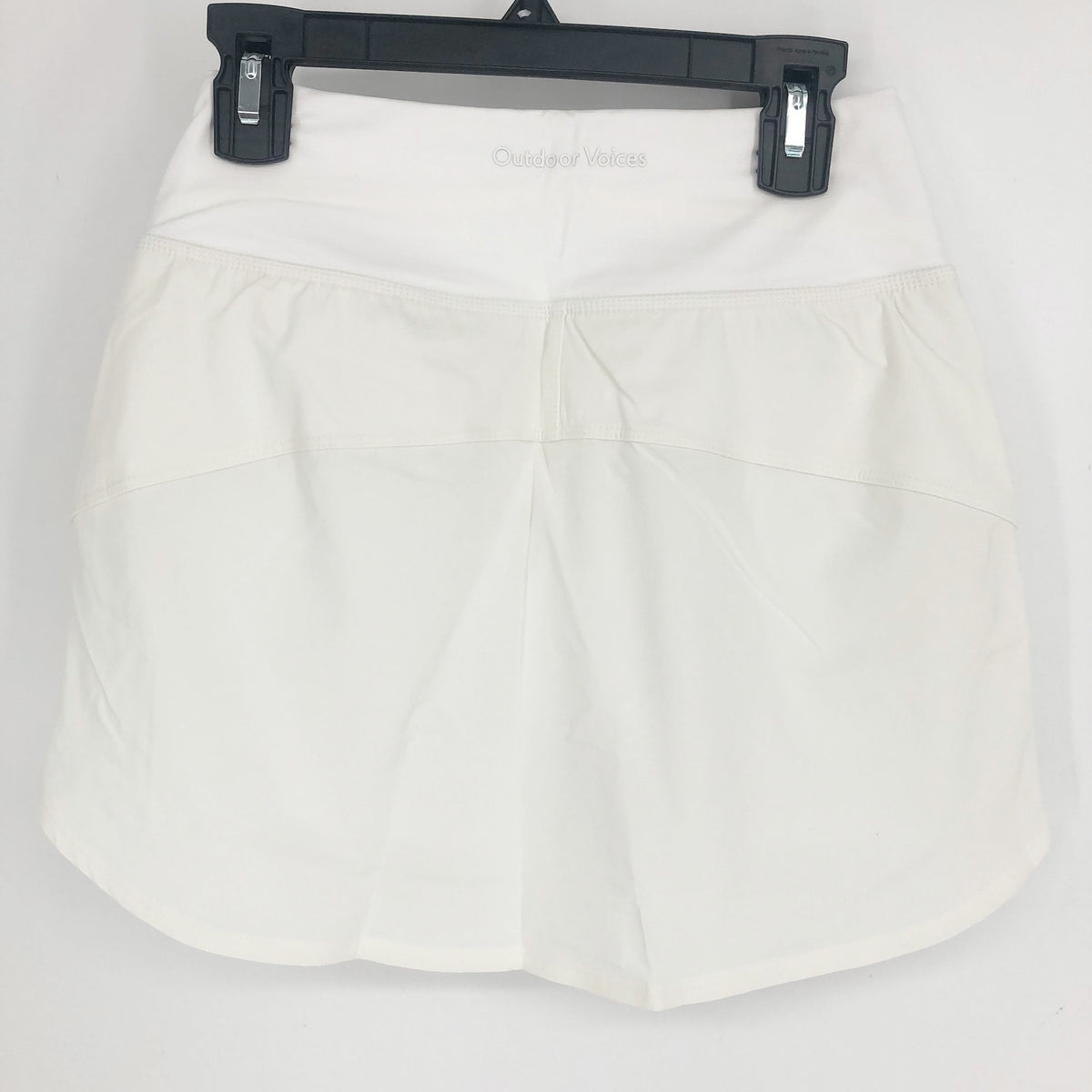 OUTDOOR VOICES Women's Hudson 4" Skort XXS White Skirt Lined Lightweight NWT