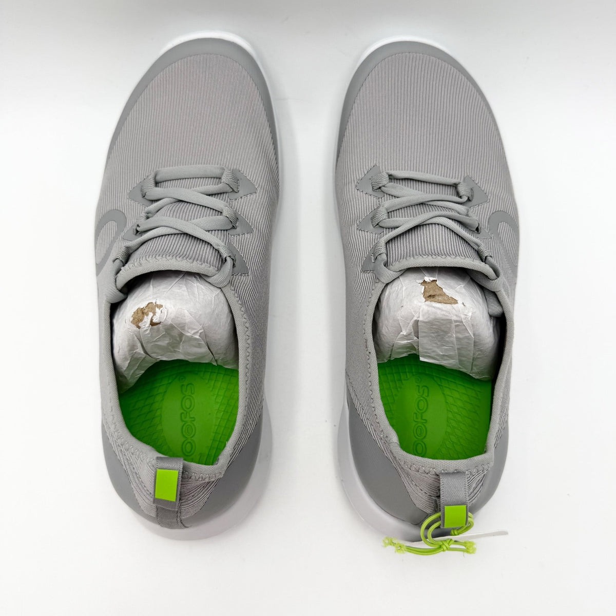 OOFOS Womens OOmg Sport LS Sneakers Size 10 EU 41 Grey White NIB