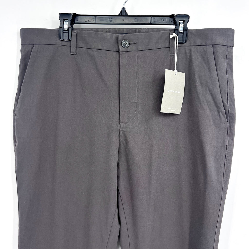 EVERLANE UNIFORM Men's The Performance Chino 38x28 Slate Grey Stretch Pants NWT