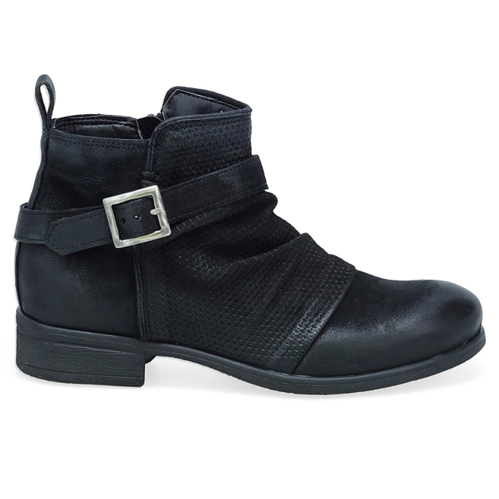 Miz Mooz Womens Suzy Ankle Bootie EU 39 Size 8.5-9 Black Leather Boots NIB