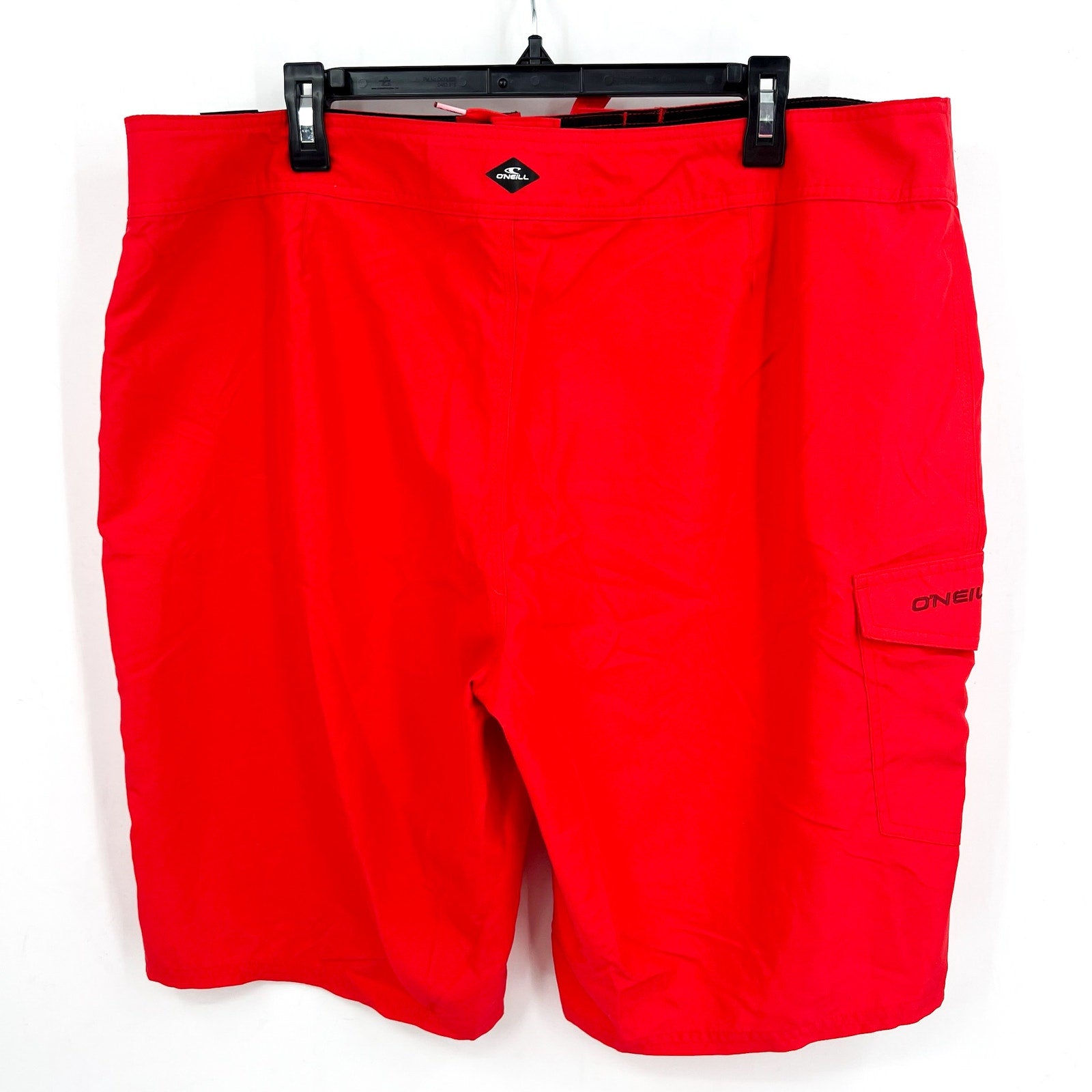 O'NEILL Mens Santa Cruz Solid 2.0 Boardshorts Size 38 Red Drawstring NWT