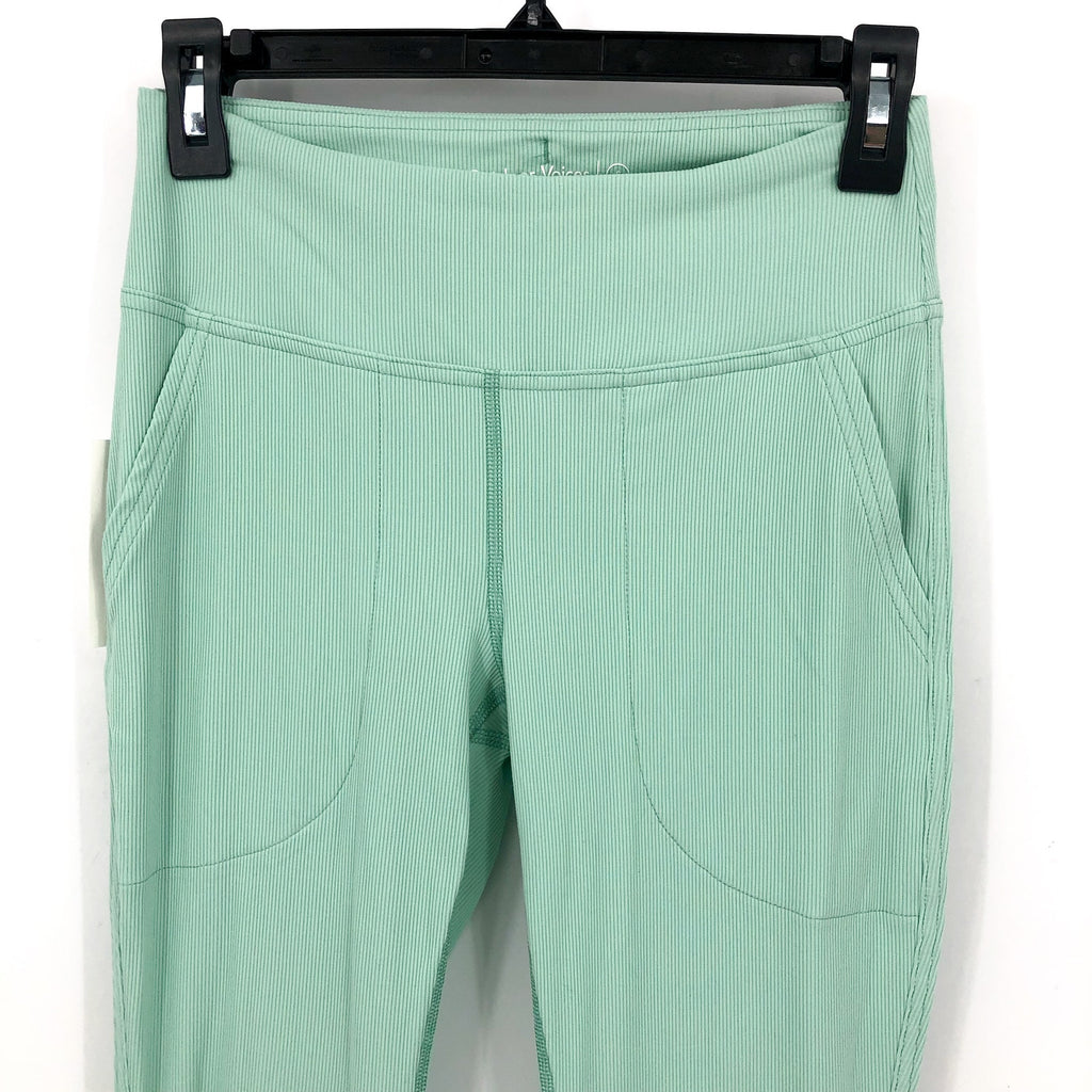 OUTDOOR VOICES Womens SuperForm Rib Flare Athletic Pants Small Green Patina NWT