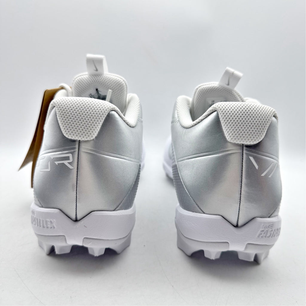 NIKE Mens Vapor Edge Shark 2 Football Cleats US 13 EU 47.5 White Silver NIB