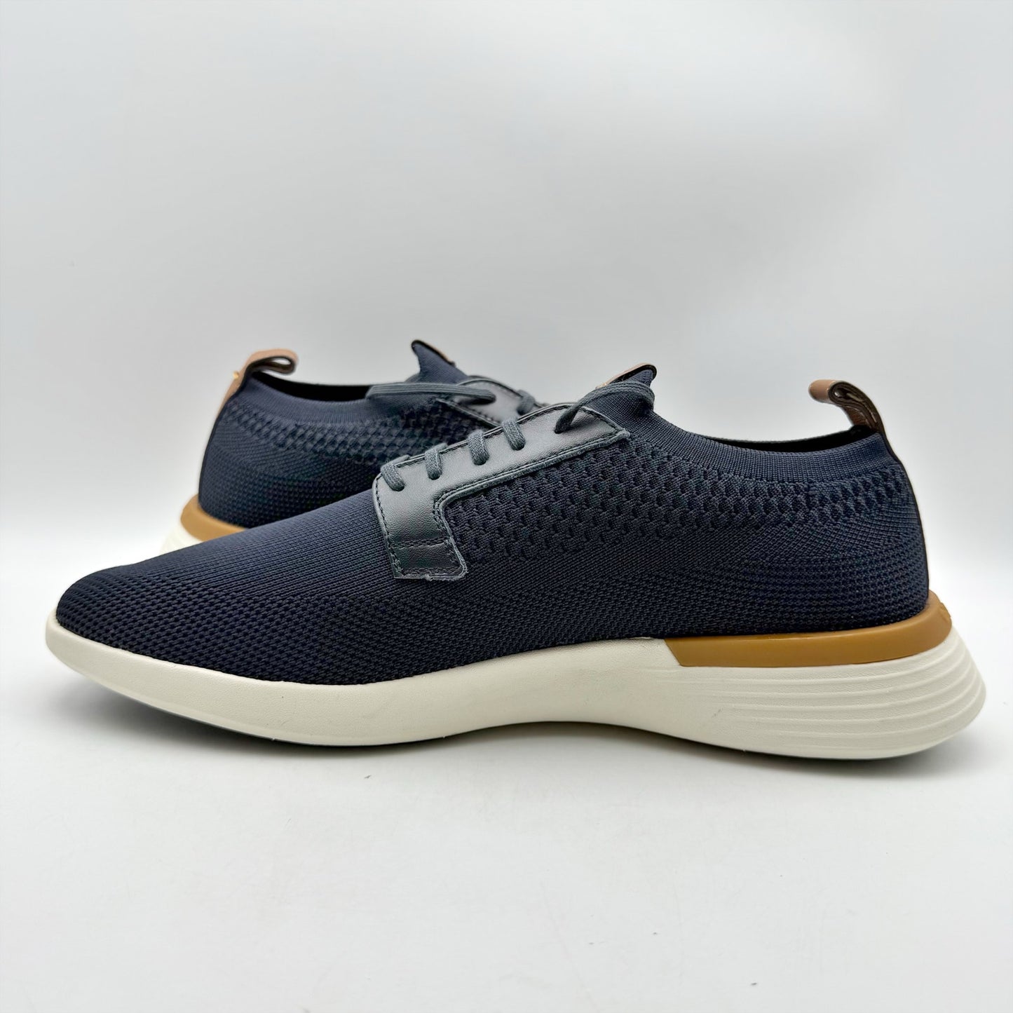 Wolf & Shepherd Mens Swiftknit Derby Sneakers US 6 EU 39 Navy Knit NIB