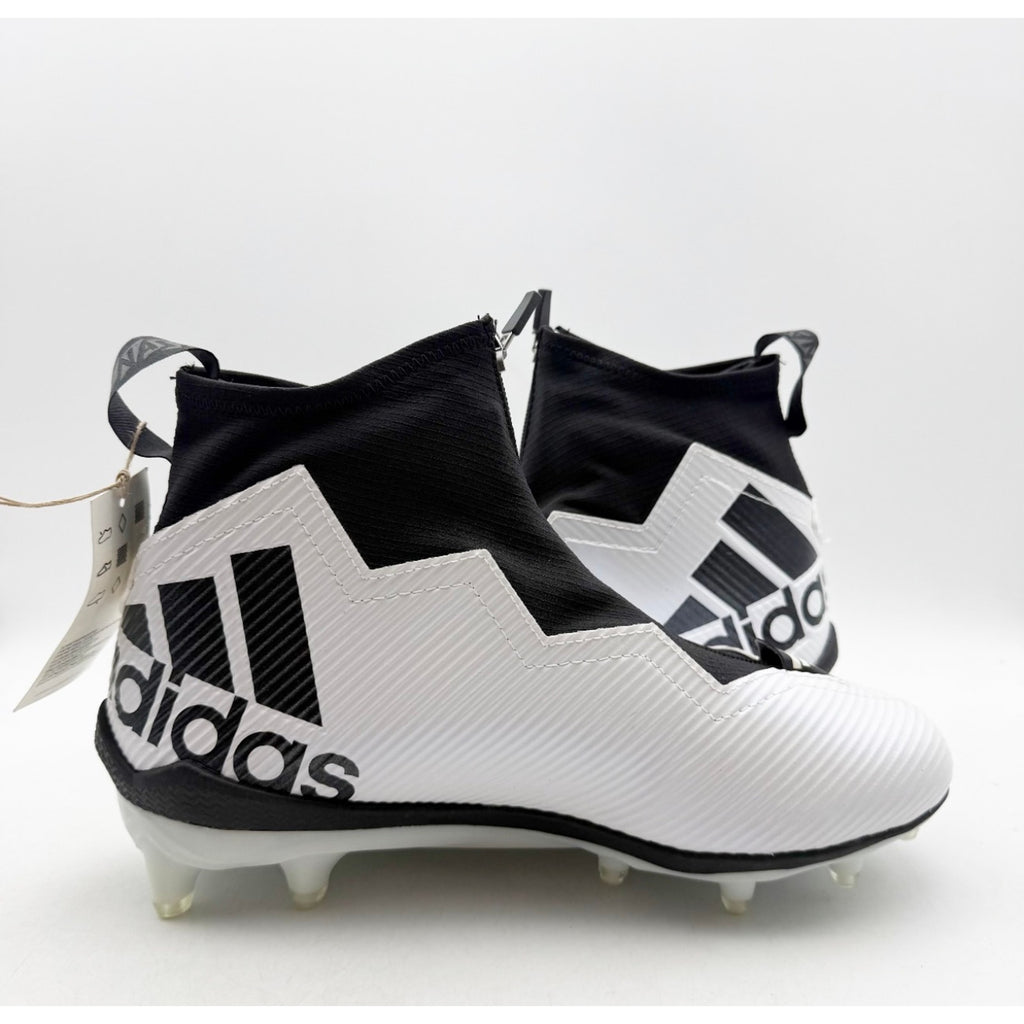 ADIDAS Men's Nasty 2.0 Football Cleats Size 11.5 White Black Zipper GV8306 NWOB