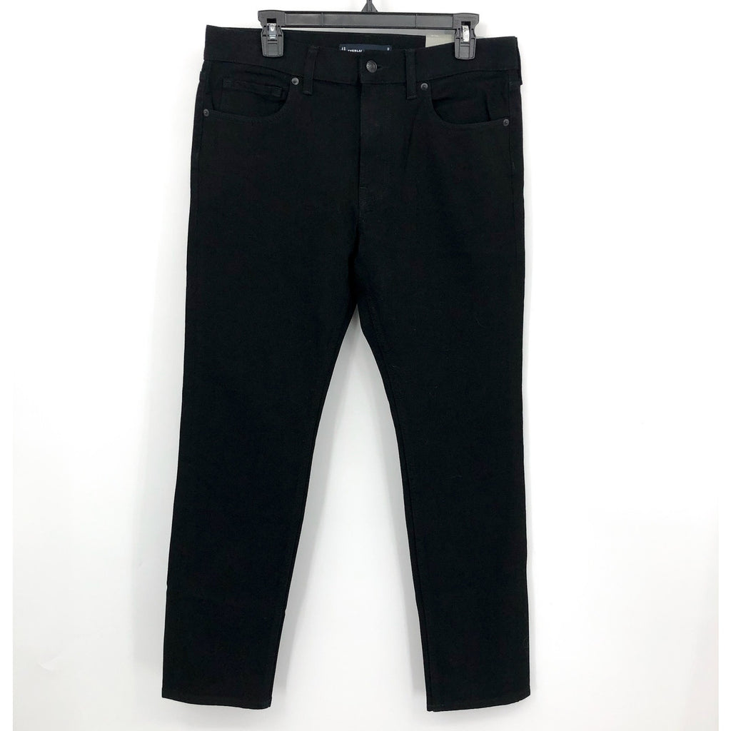 EVERLANE UNIFORM Men's The Slim Jeans 33x30 Black 4-Way Stretch Organic NWT