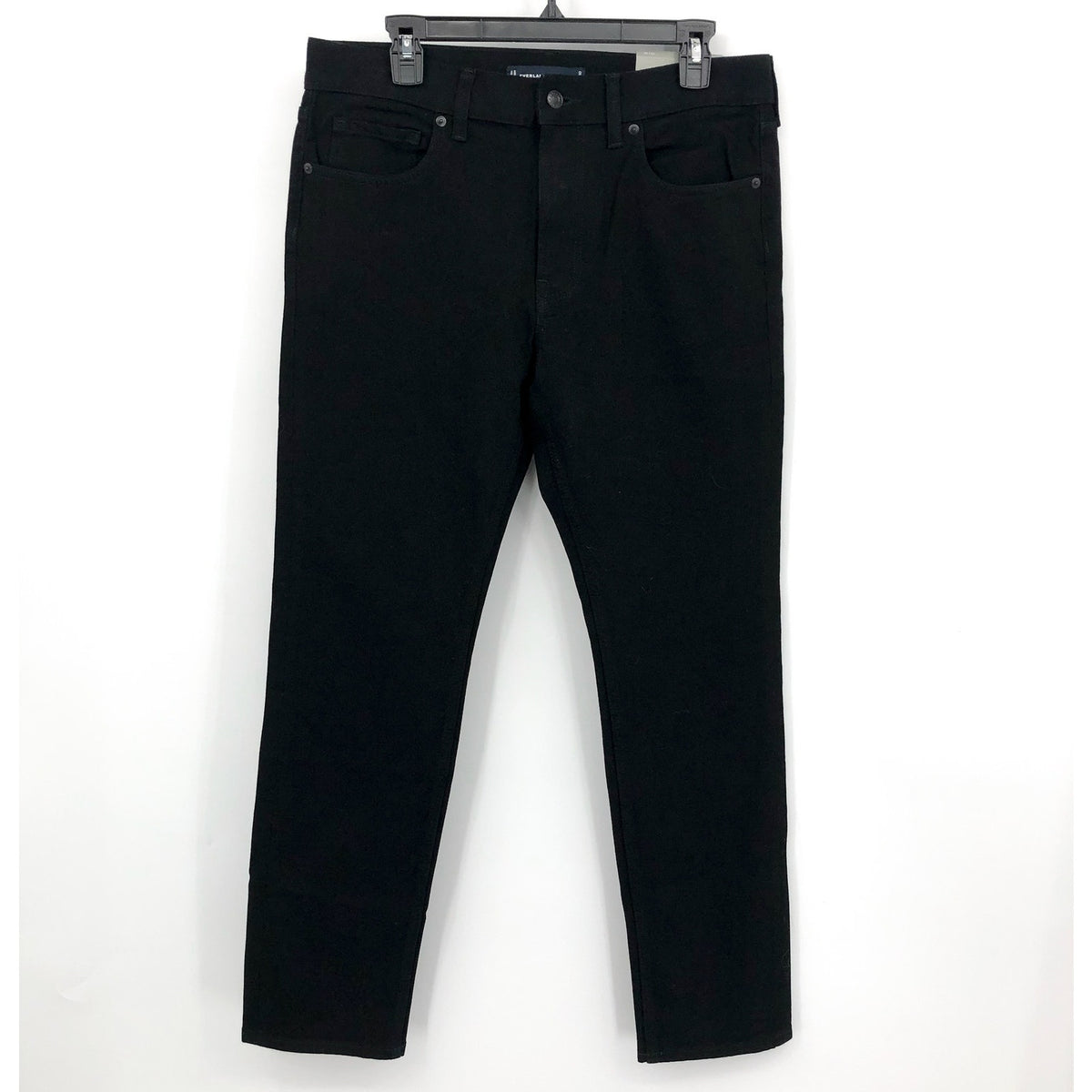 EVERLANE UNIFORM Men's The Slim Jeans 33x30 Black 4-Way Stretch Organic NWT