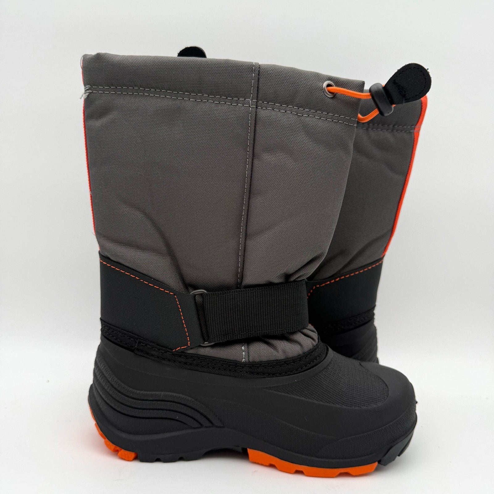 Kamik Kids Rocket Snow Boots US 13 Wide Grey Black Waterproof NIB