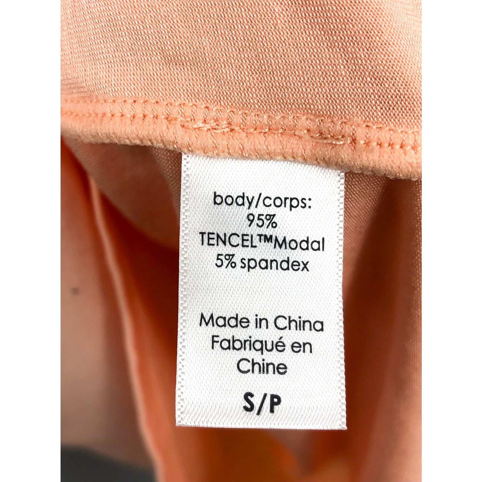 EBERJEY Gisele Shortie Short PJ Set Small Peach Parfait Ivory TENCEL Modal NWT