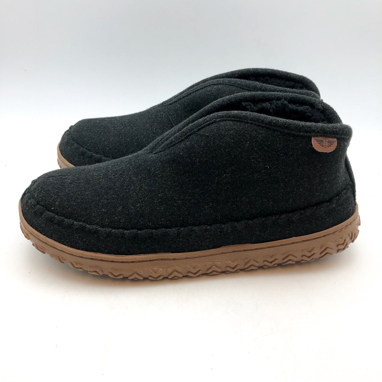 Dockers Mens Rugged Slip-On Slipper Boots US 10 Grey Wool Round Toe NIB